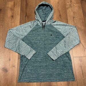 Hurley Blue/ Turquoise Men’s Large Activewear Lightweight Hoodie Sweatshirt